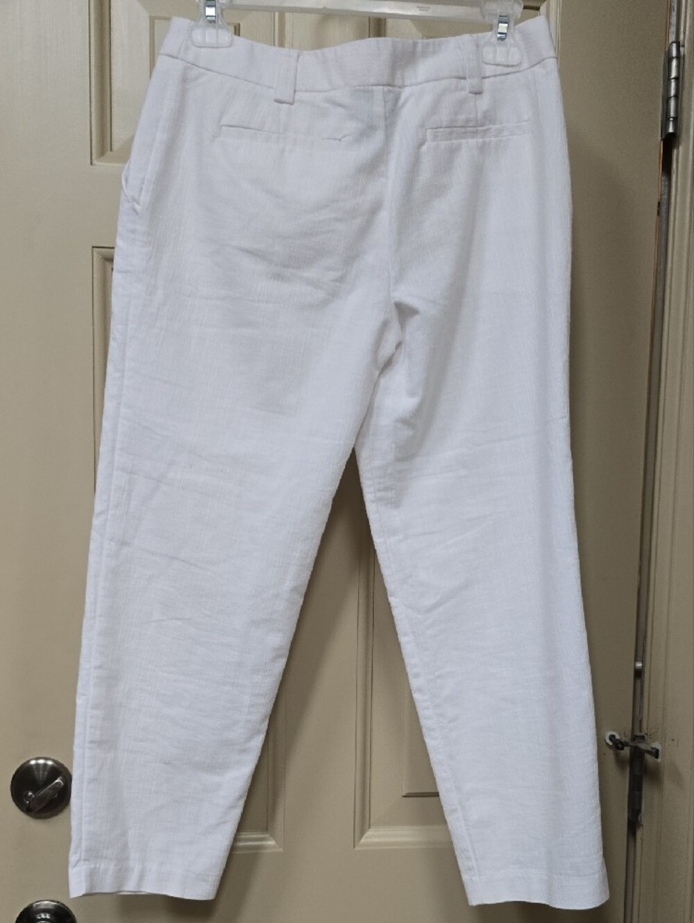 Classic White Cropped Trousers - Picture 6 of 6